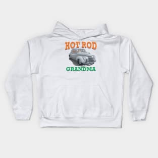 Hot Rod Grandma Classic Car Novelty Gift Kids Hoodie